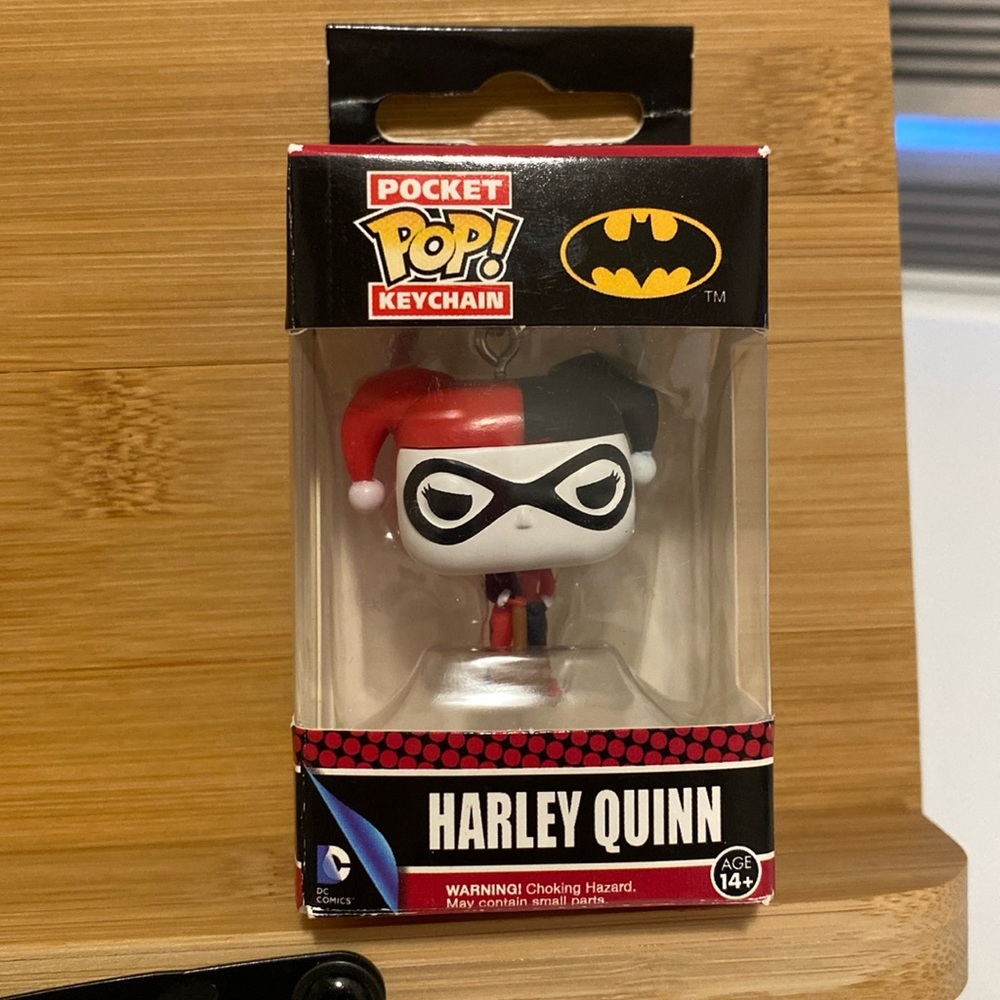 Harley Quinn Funko keychain